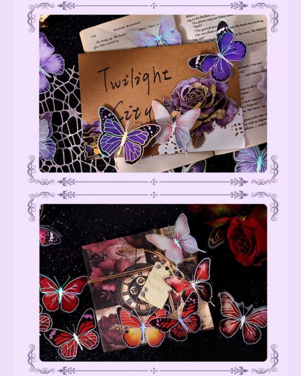 استیکر پروانه نقره کوب Boundless dream butterfly - Image 6