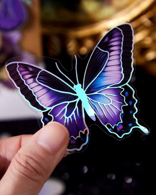 استیکر پروانه نقره کوب Boundless dream butterfly - Image 4