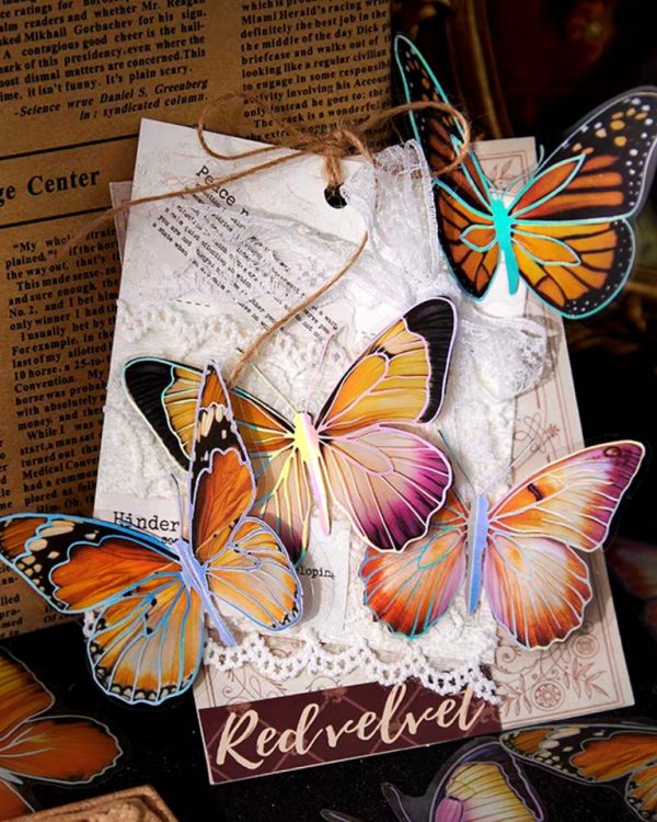 استیکر پروانه نقره کوب Boundless dream butterfly - Image 2