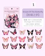 استیکر پروانه نقره کوب Boundless dream butterfly - Image 8