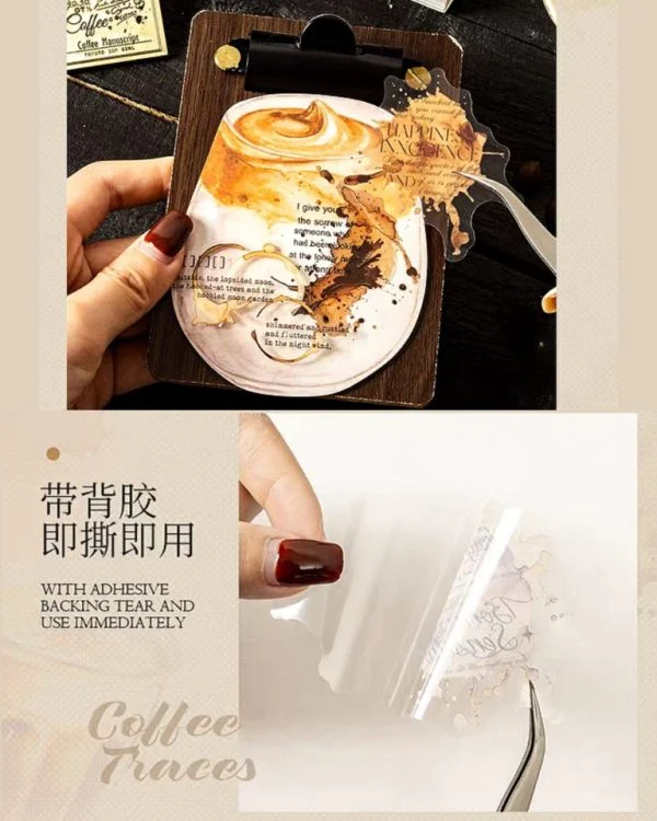 استیکر لکه قهوه Coffee traces - تصویر 5