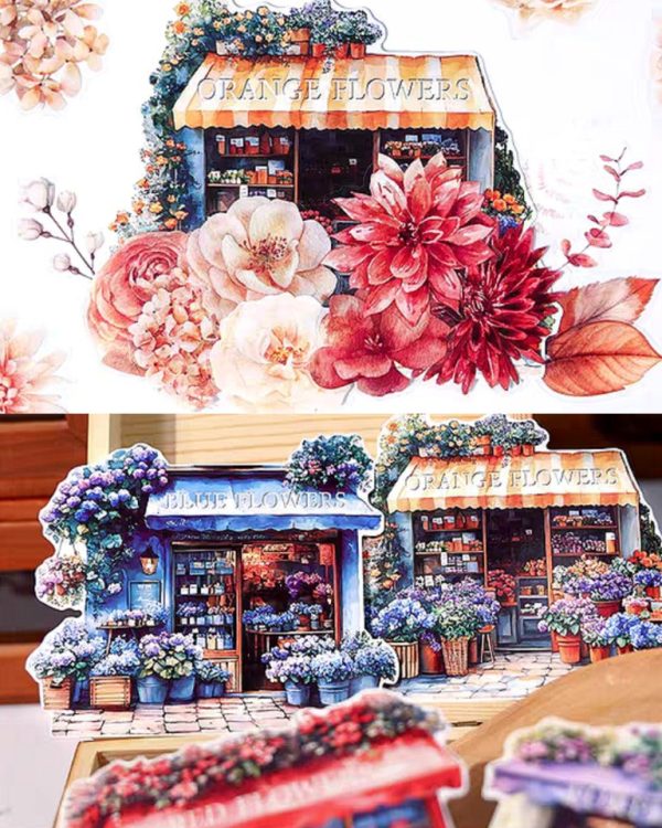 استیکر Flower Festival in Small Town - Image 8