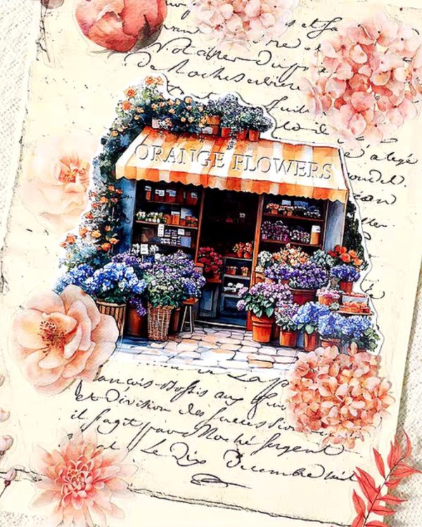 استیکر Flower Festival in Small Town - Image 6