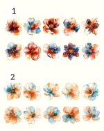 استیکر طلاکوب Forest of flowers - Image 10