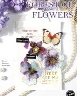 استیکر طلاکوب Forest of flowers - تصویر 2
