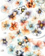 استیکر طلاکوب Forest of flowers - تصویر 3