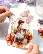 استیکر طلاکوب Forest of flowers - Image 7