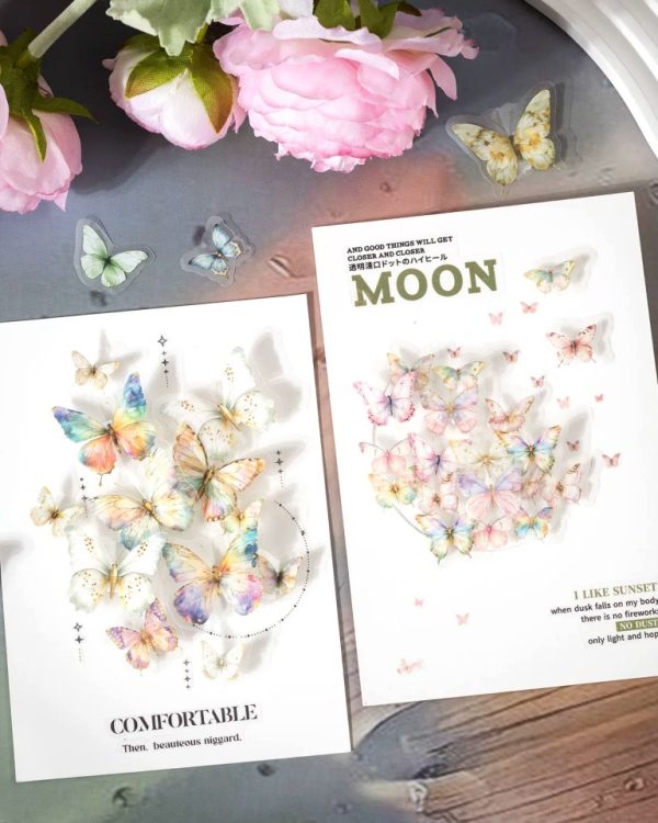 پک ۵۰ عددی استیکر پروانه Butterfly dance - Image 6