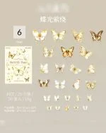 پک ۵۰ عددی استیکر پروانه Butterfly dance - تصویر 14