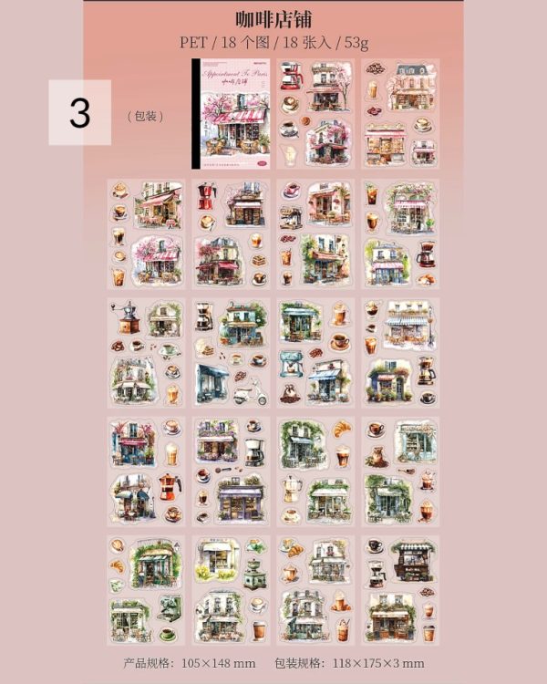 کتابچه استیکر Go to Paris - Image 16