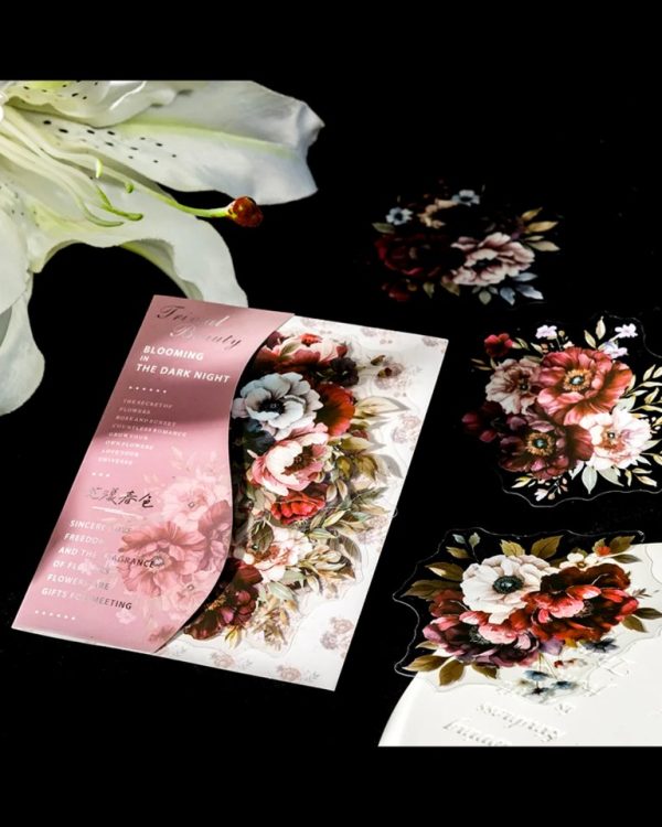 استیکر Blooming in the dark night - Image 2