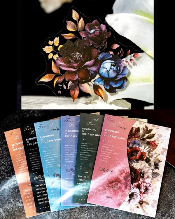 استیکر Blooming in the dark night - Image 3