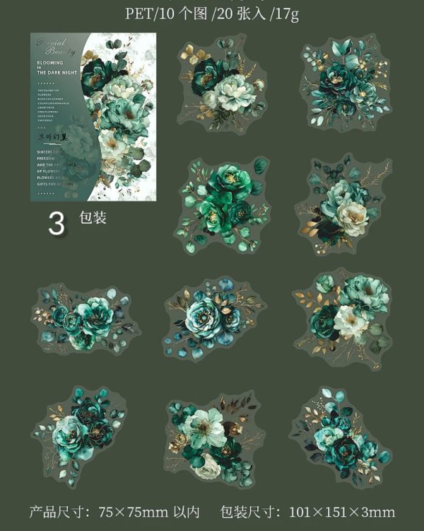 استیکر Blooming in the dark night - Image 13