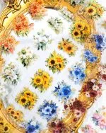 واشی گل طلاکوب برش خورده Fragrant flower shop - تصویر 2