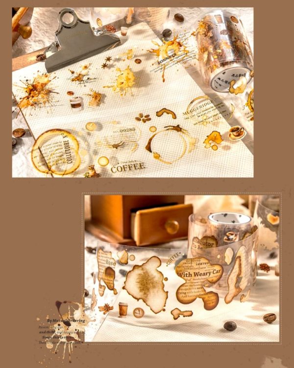 چسب واشی برش خورده Fluffy T Traces of Coffee - Image 6