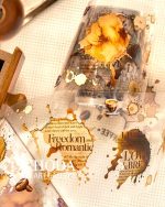 چسب واشی برش خورده Fluffy T Traces of Coffee