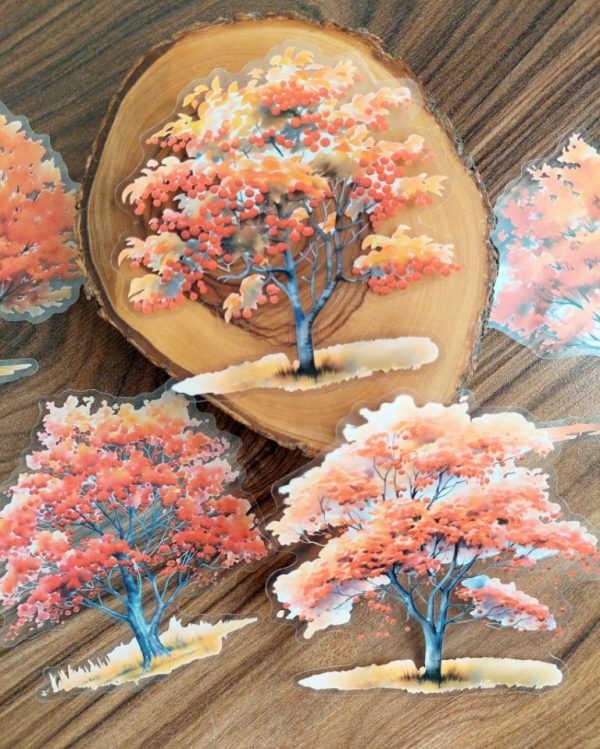 استیکر درخت پائیزی و زمستانی - Image 4