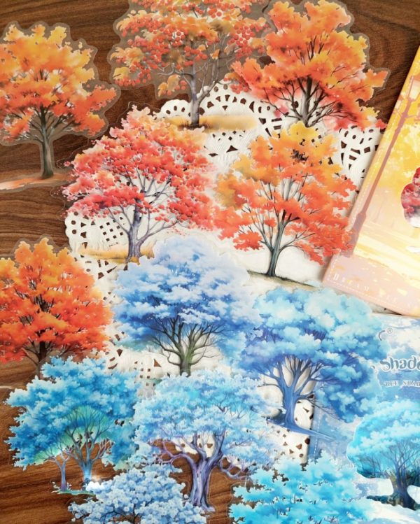 استیکر درخت پائیزی و زمستانی - Image 11