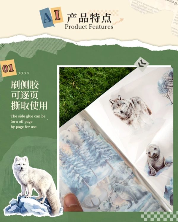 کتابچه استیکر Animals World - Image 6