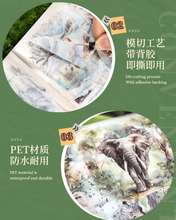 کتابچه استیکر Animals World - Image 7