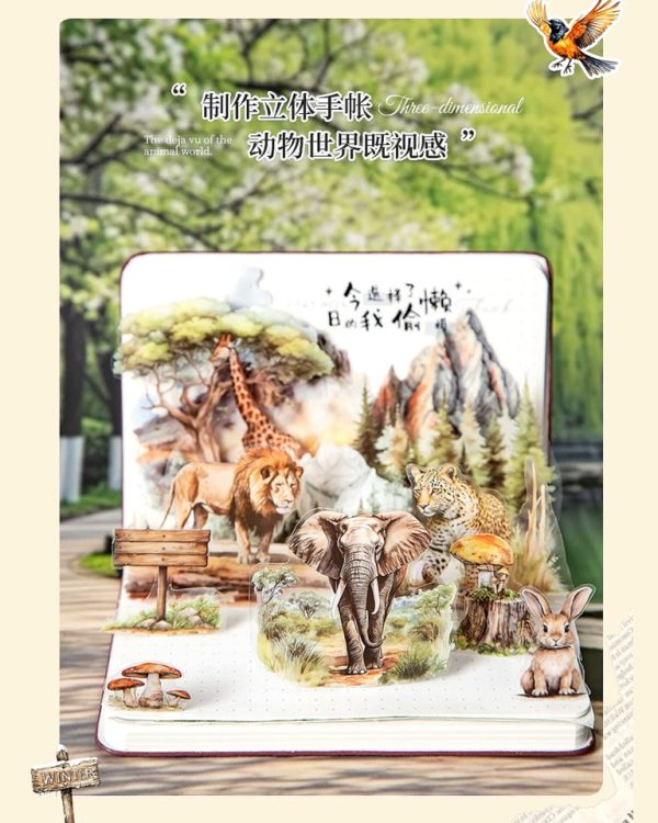 کتابچه استیکر Animals World - Image 8
