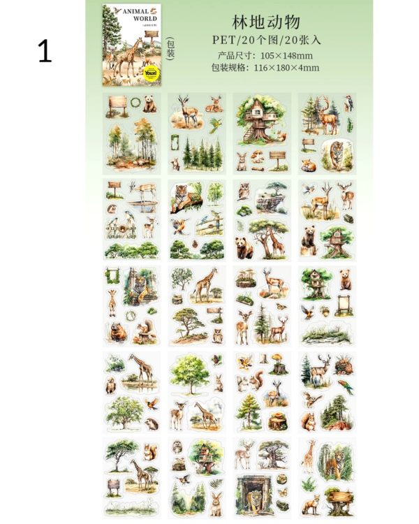 کتابچه استیکر Animals World - Image 13