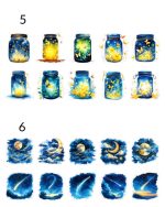 استیکر طلاکوب Mist Series - Image 13