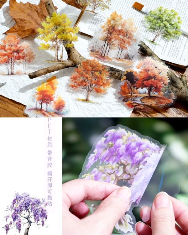 استیکر درخت The scenery of the four seasons - Image 4