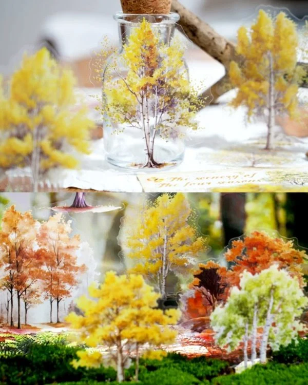 استیکر درخت The scenery of the four seasons - تصویر 6