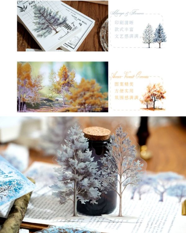 استیکر درخت The scenery of the four seasons - Image 7