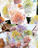 استیکر درخت The scenery of the four seasons - Image 8