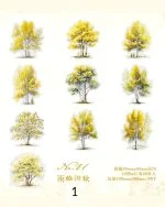 استیکر درخت The scenery of the four seasons - تصویر 11