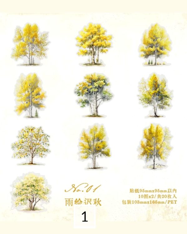 استیکر درخت The scenery of the four seasons - Image 11