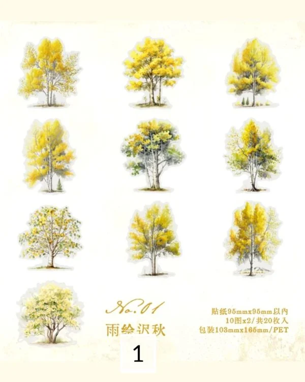 استیکر درخت The scenery of the four seasons - تصویر 11