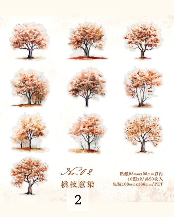 استیکر درخت The scenery of the four seasons - Image 12