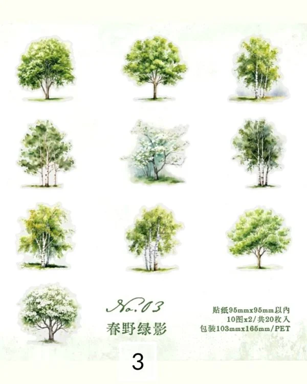 استیکر درخت The scenery of the four seasons - تصویر 13