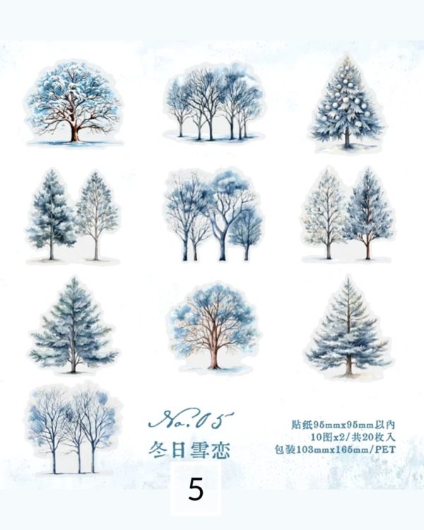 استیکر درخت The scenery of the four seasons - Image 15