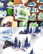 استیکر Betula platyphylla and pine - Image 10