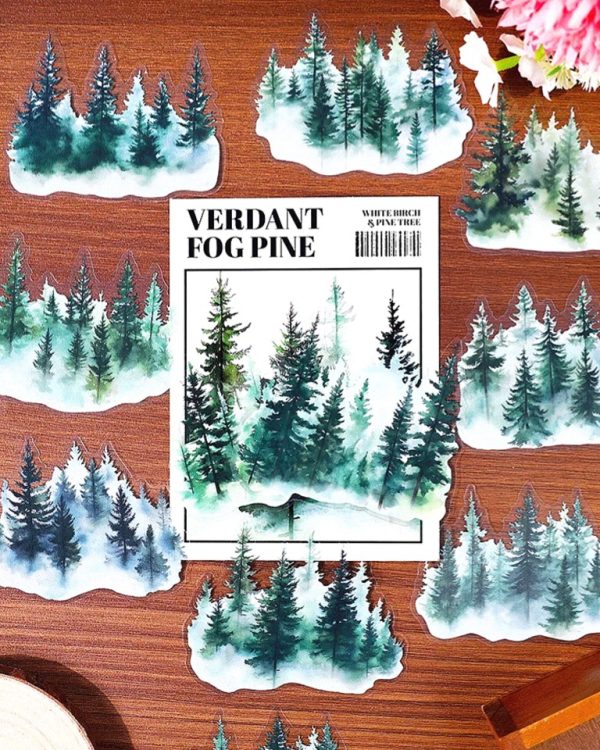 استیکر Betula platyphylla and pine - Image 4