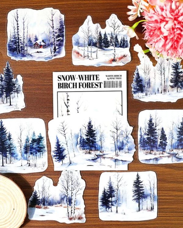 استیکر Betula platyphylla and pine - Image 5