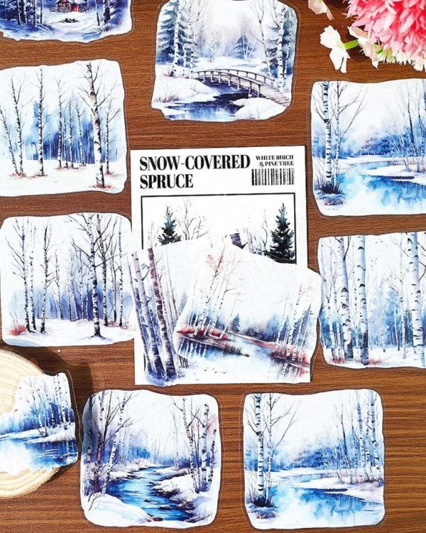 استیکر Betula platyphylla and pine - Image 7