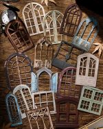 پنجره های مقوایی Elegant carvings windows - Image 2