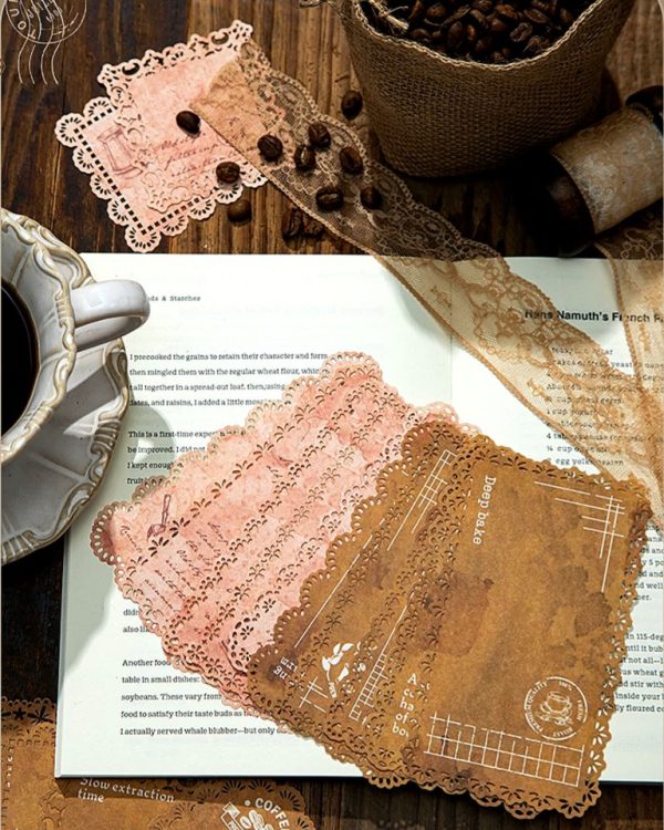 متریال کاغذی لبه گیپوری Coffee paper - Image 3