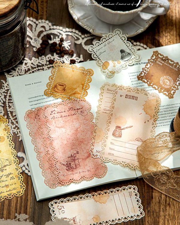 متریال کاغذی لبه گیپوری Coffee paper - Image 4