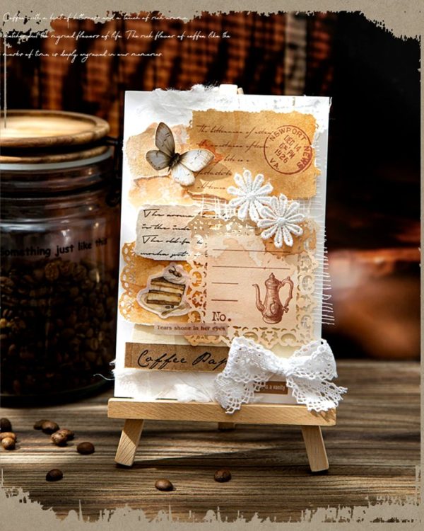 متریال کاغذی لبه گیپوری Coffee paper - Image 8