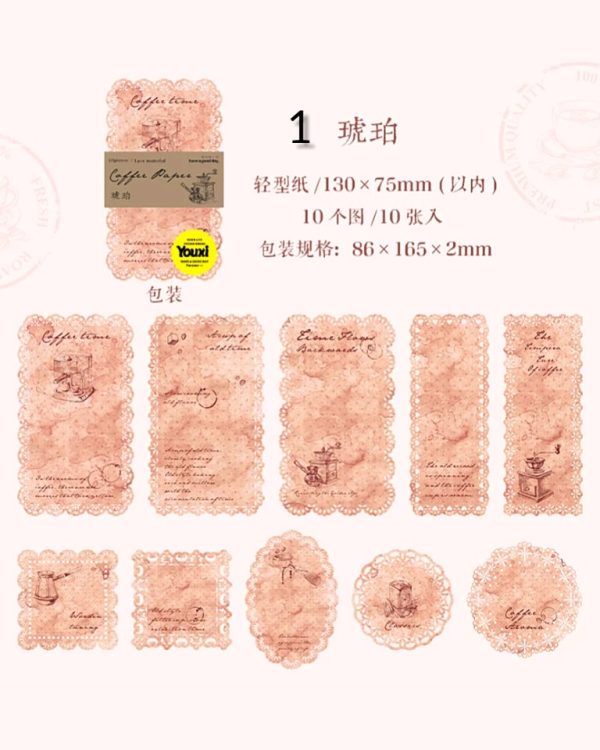 متریال کاغذی لبه گیپوری Coffee paper - Image 13