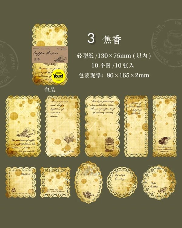 متریال کاغذی لبه گیپوری Coffee paper - Image 15