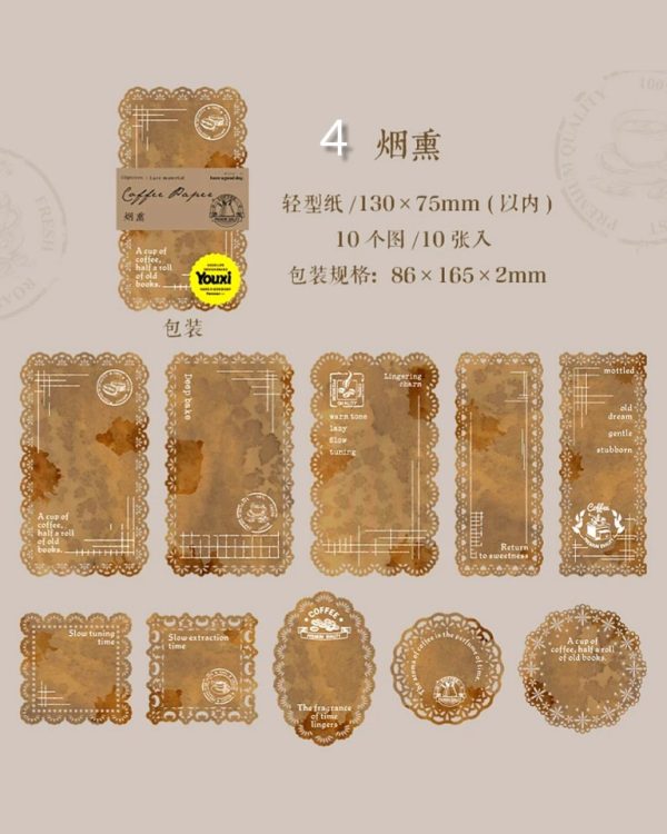 متریال کاغذی لبه گیپوری Coffee paper - Image 16