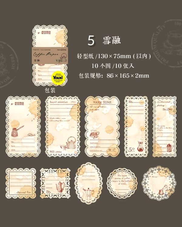 متریال کاغذی لبه گیپوری Coffee paper - Image 17