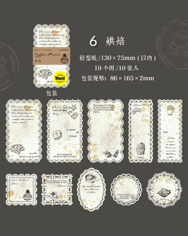 متریال کاغذی لبه گیپوری Coffee paper - Image 18